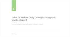 Desktop Screenshot of andrewgreig.com